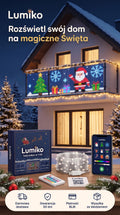 Lumiko – animowana kurtyna LED na balkon, zestaw z aplikacją